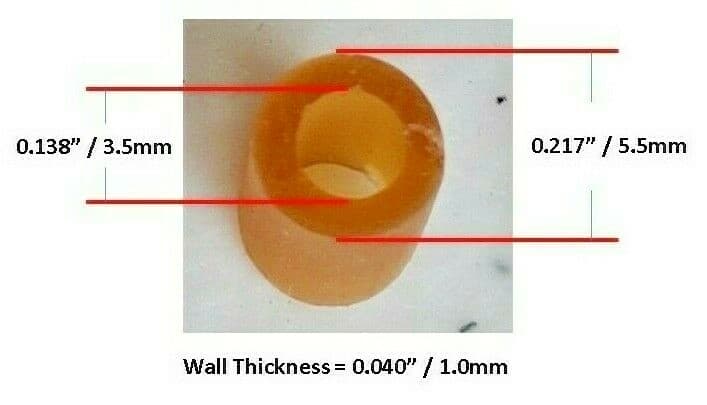 Latex Rubber Tubing By The Foot 5.5mm OD x 3.5mm ID x 1mm Wall Thickness 2