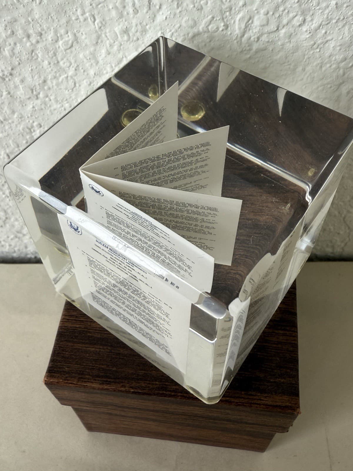 U.S. Nuclear Regulatory Commission Power Plant Texas Paperweight 2.25” Vintage 2