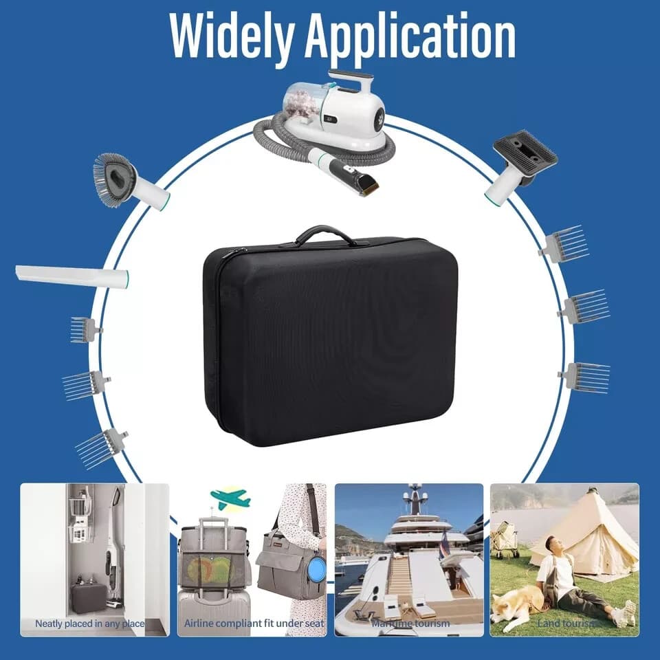 S7 Dog Grooming Vacuum and Dog Grooming Kit 1.5L Powerful Dog Vacuum Cleaner 4