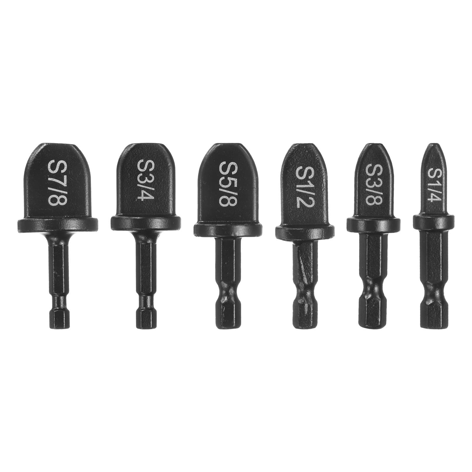 6Pcs Swaging Tool Drill Bit Set Tube Expander 1/4" 3/8" 1/2" 5/8" 3/4" 7/8"