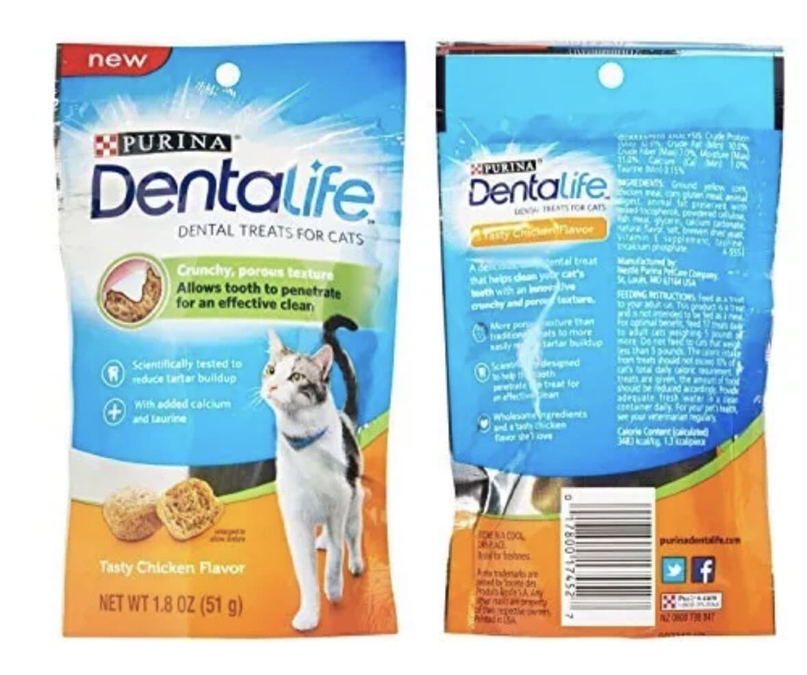  Dentalife Dental Treats for Cats Bundle; Savory Salmon and Tasty Chicken  2
