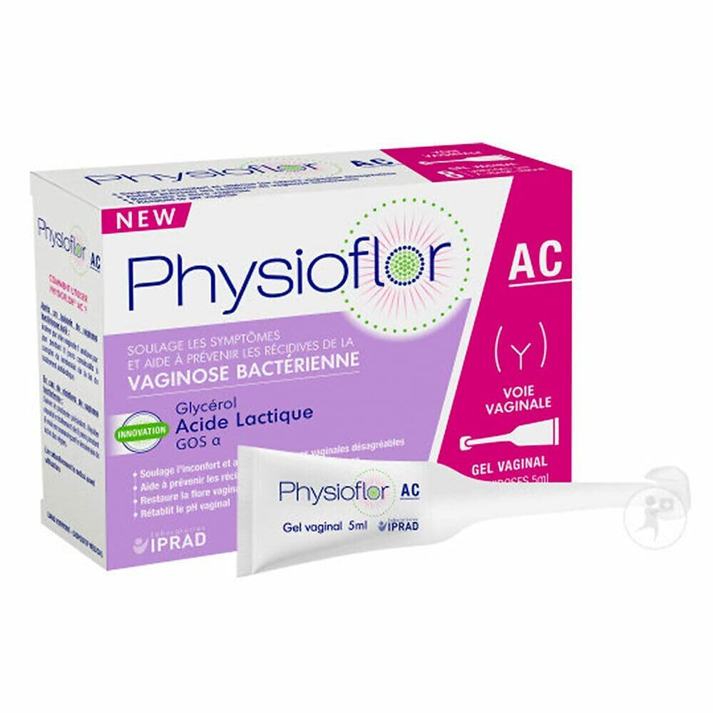 Laboratoires IPRAD Physioflor AC Female Vaginal Gel 8 Tubes x 5ml Exp: 02/2027 2