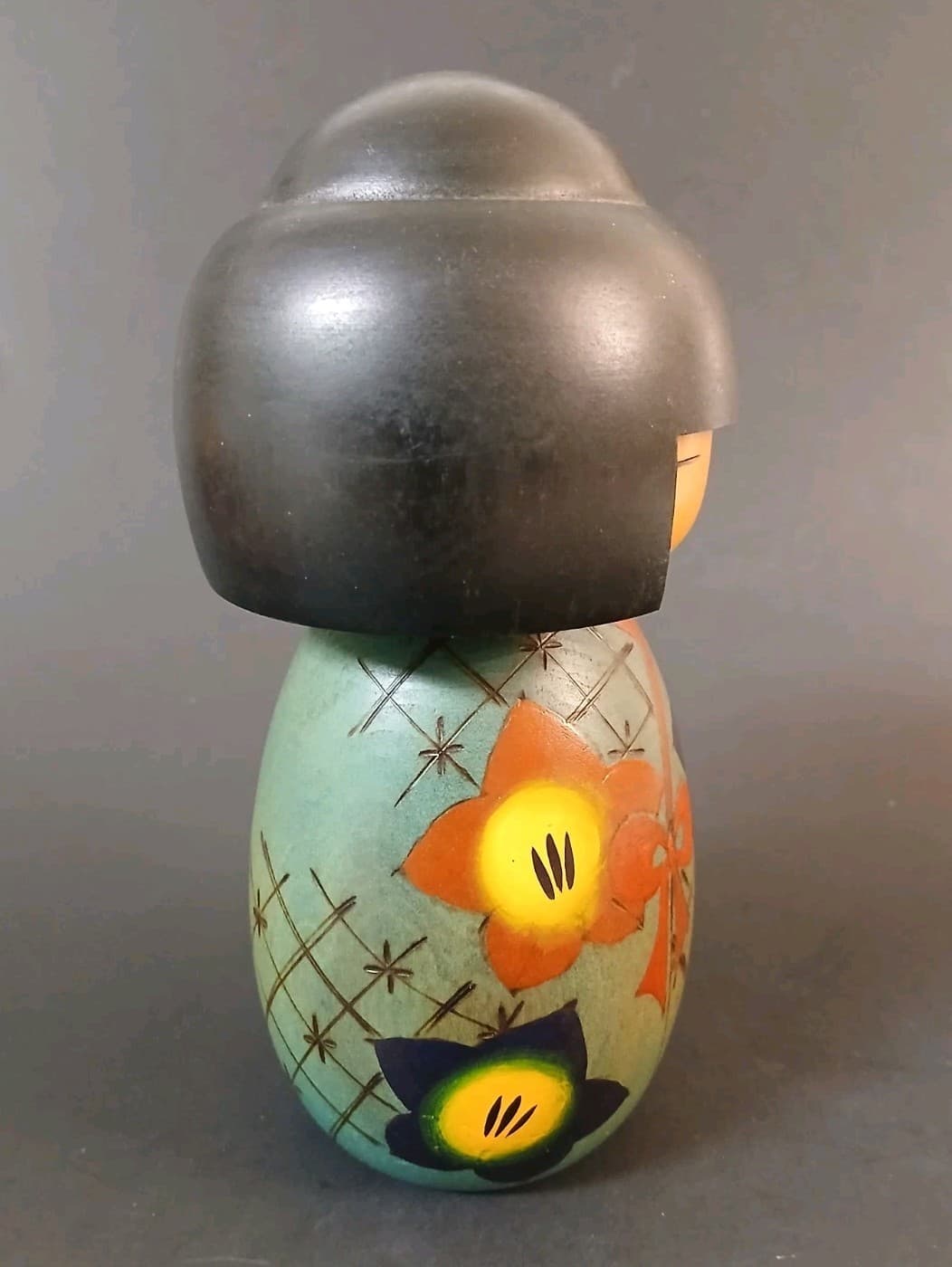 Gumma Kokeshi Doll Yuji (Yushi) Kawase 7" Signed JAPAN Vintage 4