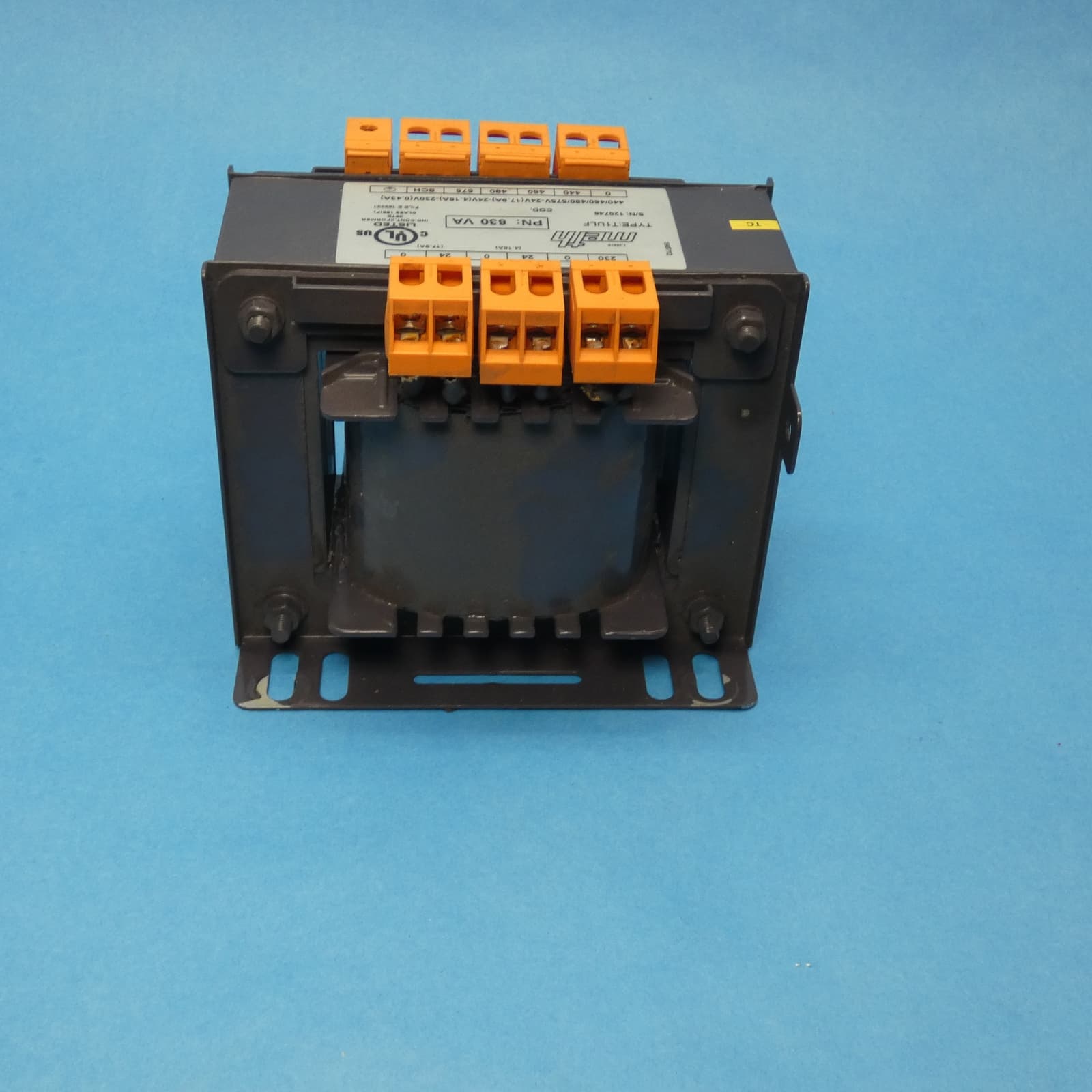 Meth Electric T1ULF-630 Control Transformer 630 VA 440-480/575V X 24VAC/230VAC 4