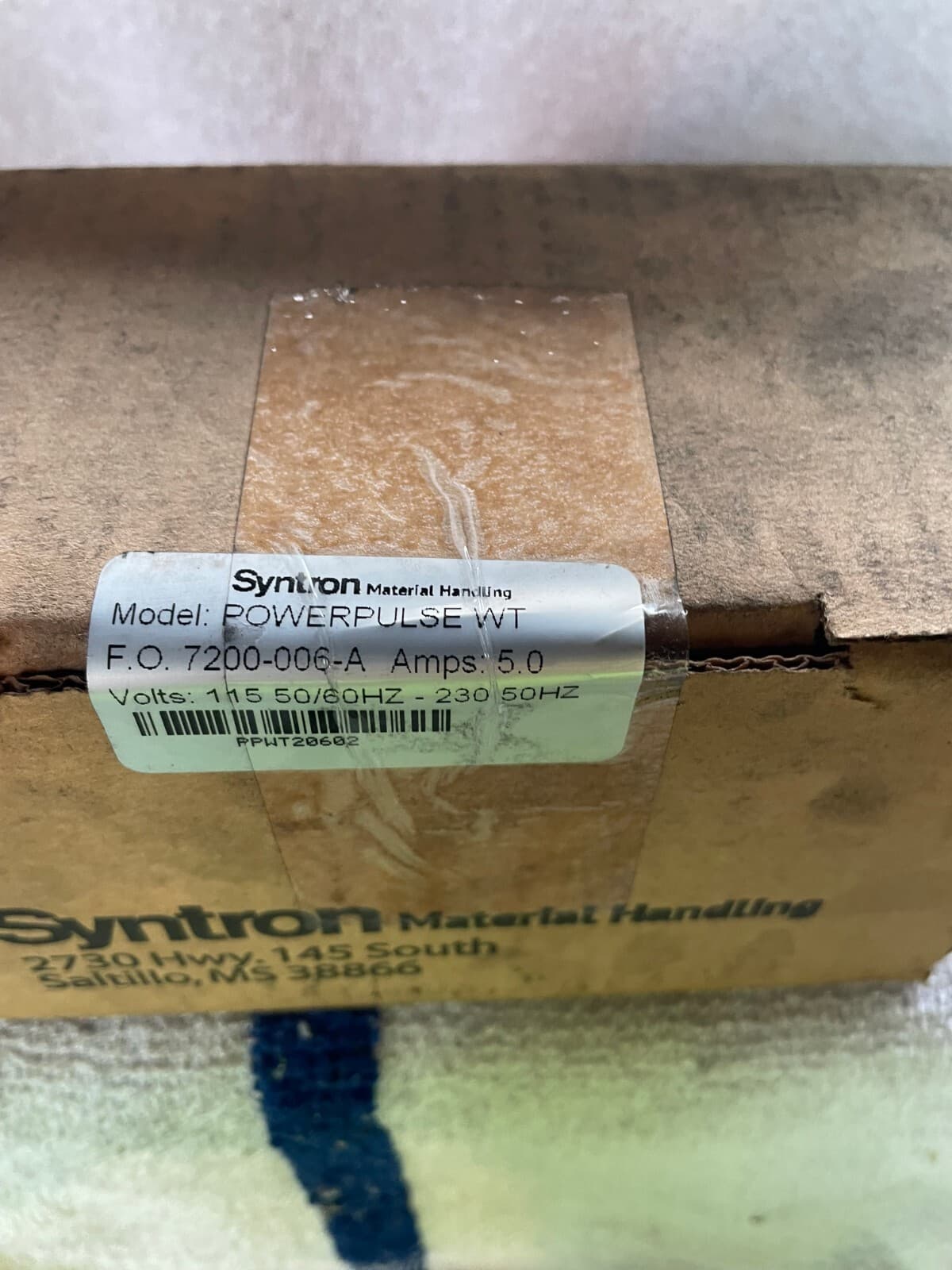 NIB SEALED SYNTRON ELECTRONIC CONTROLLER POWERPULSE WT 115 VOLTS 50/60HZ 5.0Amps 2