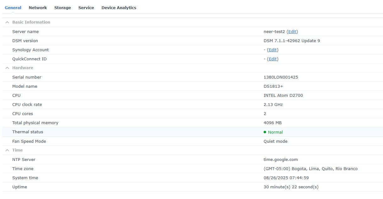 Synology DiskStation DS1813+ NAS Network Attached Storage 32TB (8x 4TB) 4