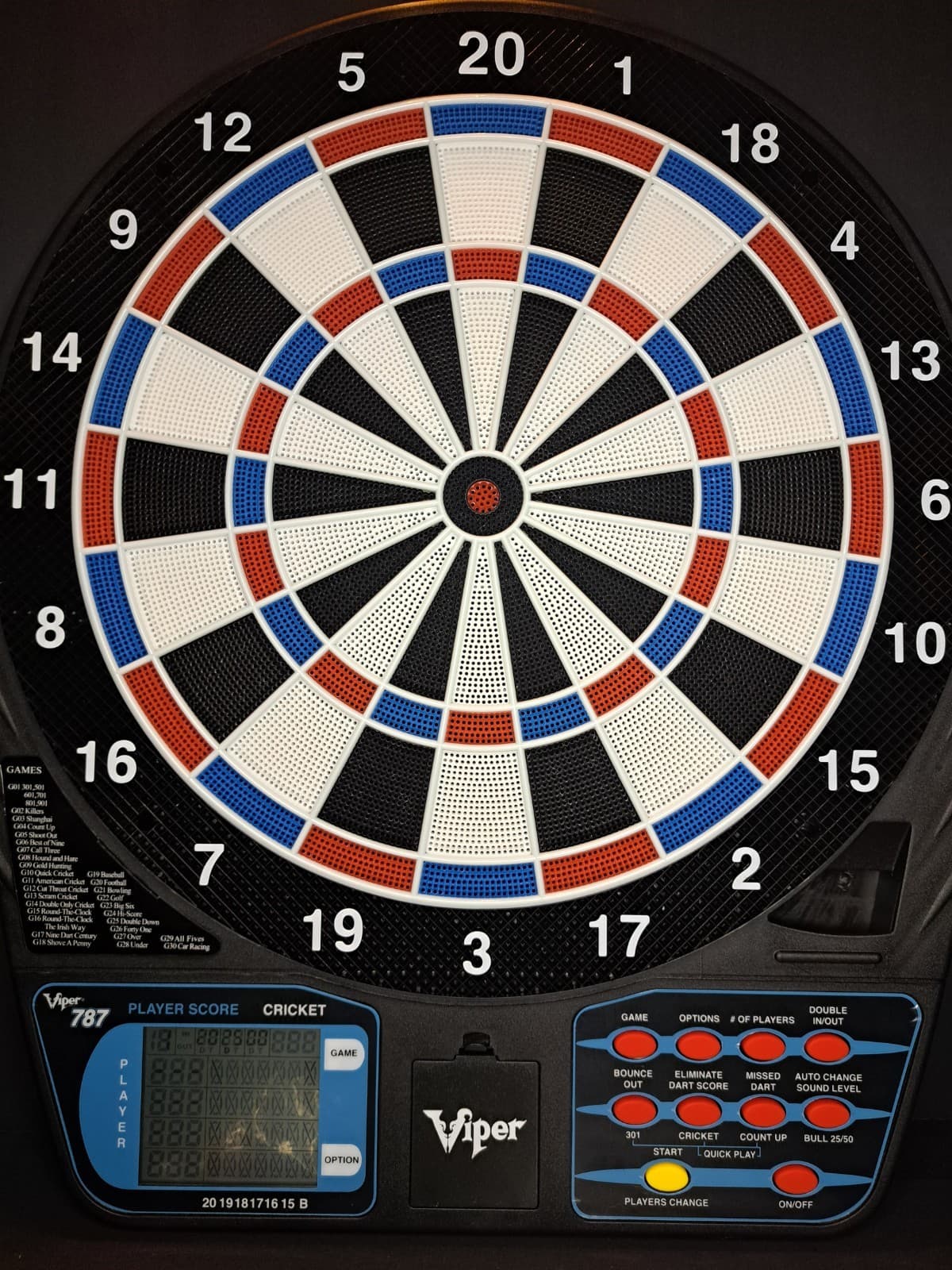 Viper 787 Electronic Dartboard 35 Games up to 16 Players NIB FREE SHIPPING! 3