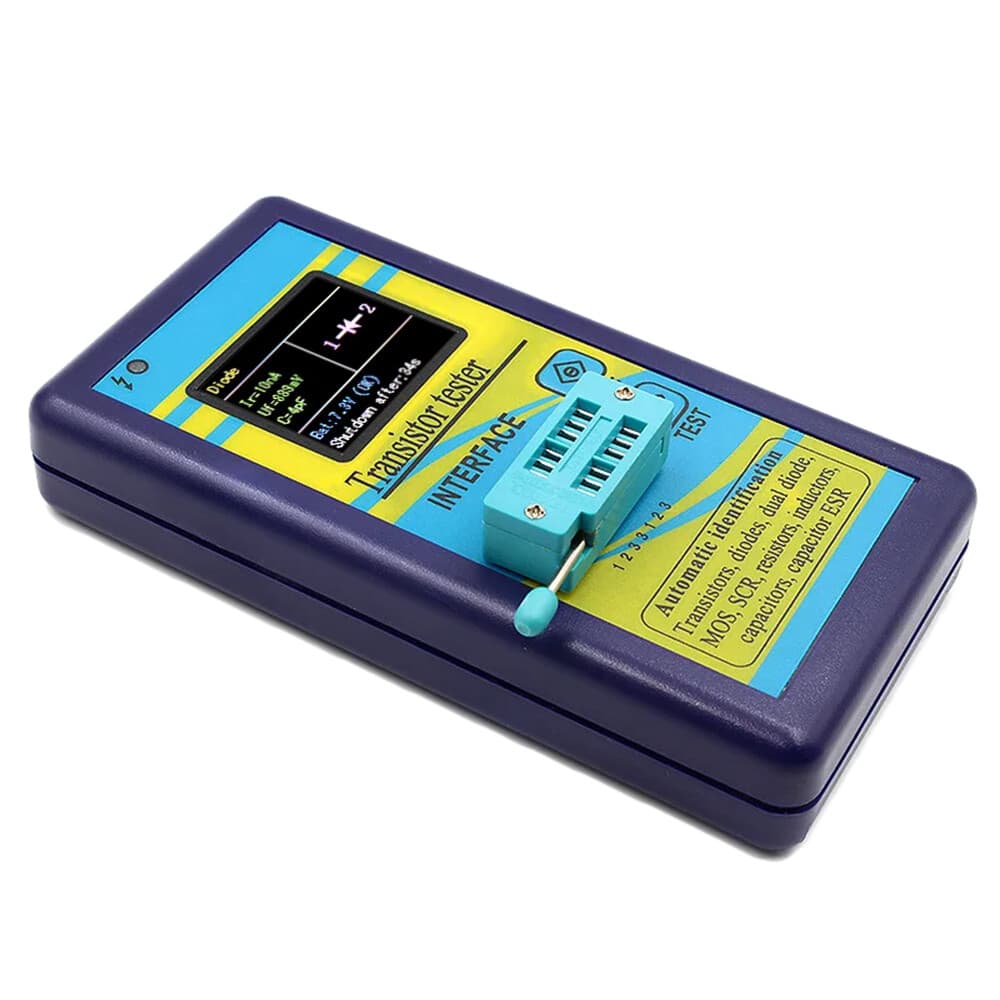 Digital Transistor Tester Diode Resistor Inductor Capacitor ESR MOS SCR Meter US