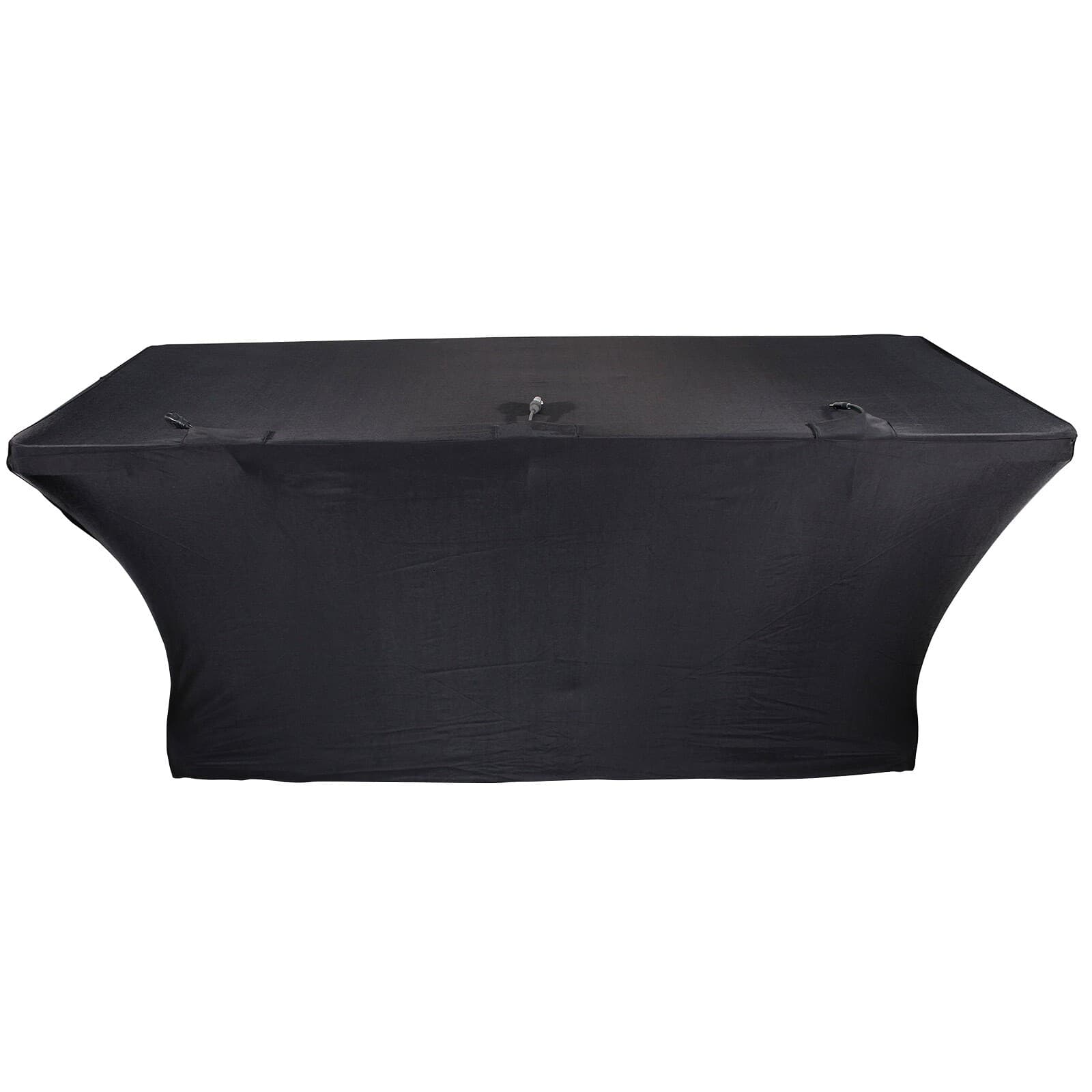 ProX X-ST6B DJ Table Scrim, 6' Black Stretch Spandex Cover w Bag 2