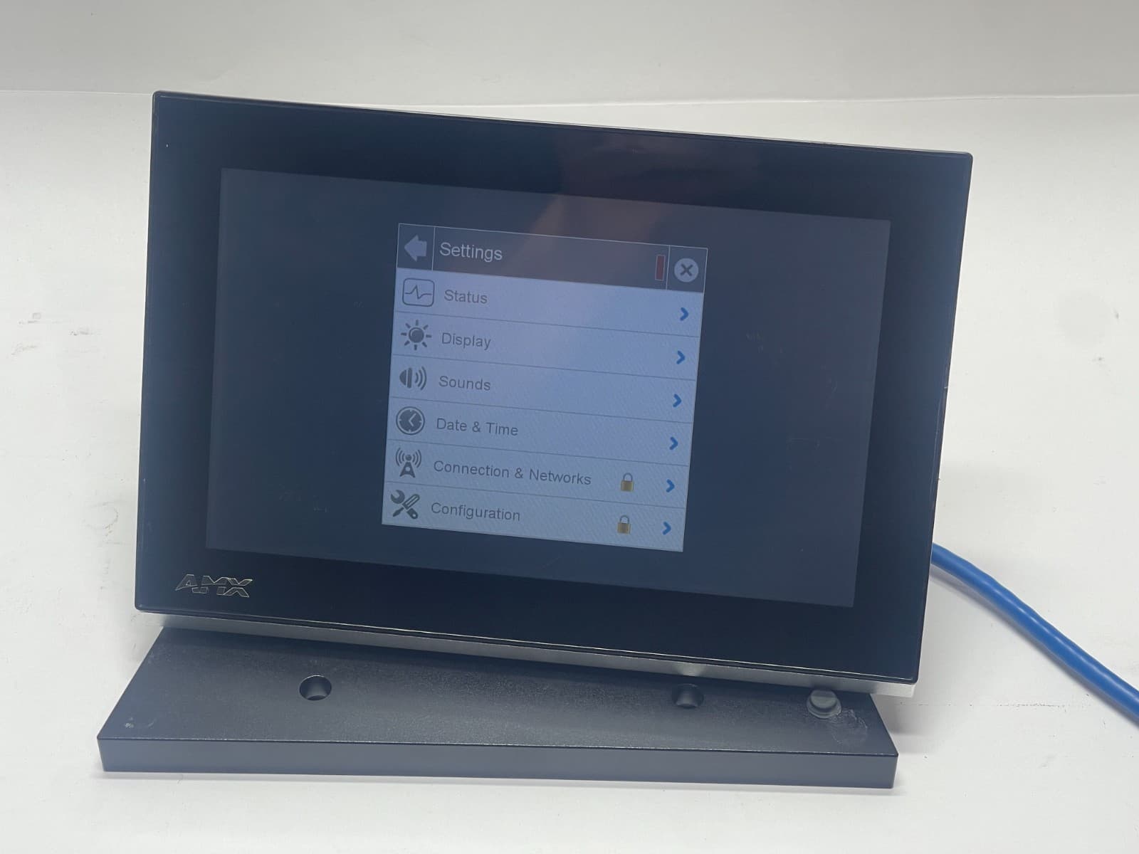 AMX 2265-06 MST-701 7" Modero S Series Touch Panel  w/  Table Mount + Cable 3