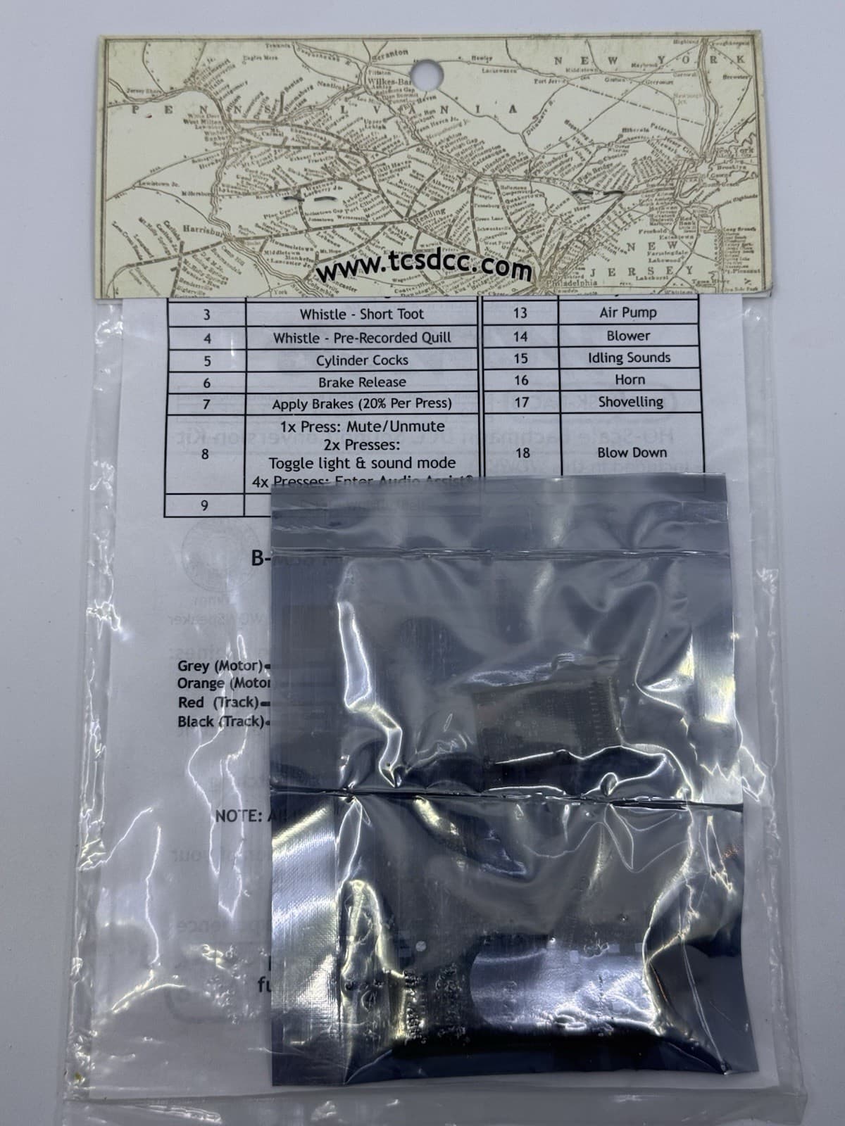 HO Scale TCS #1922 WSK-BAC-8 Bachmann 4-6-0 Steam Loco DCC Sound Conversion Kit 2