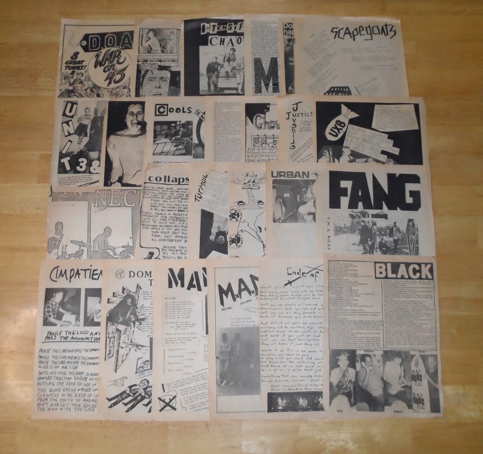 Vintage Punk Rock Magazine Clippings Pictures Drawings Lot 1970s 1980s 70s 80s 3