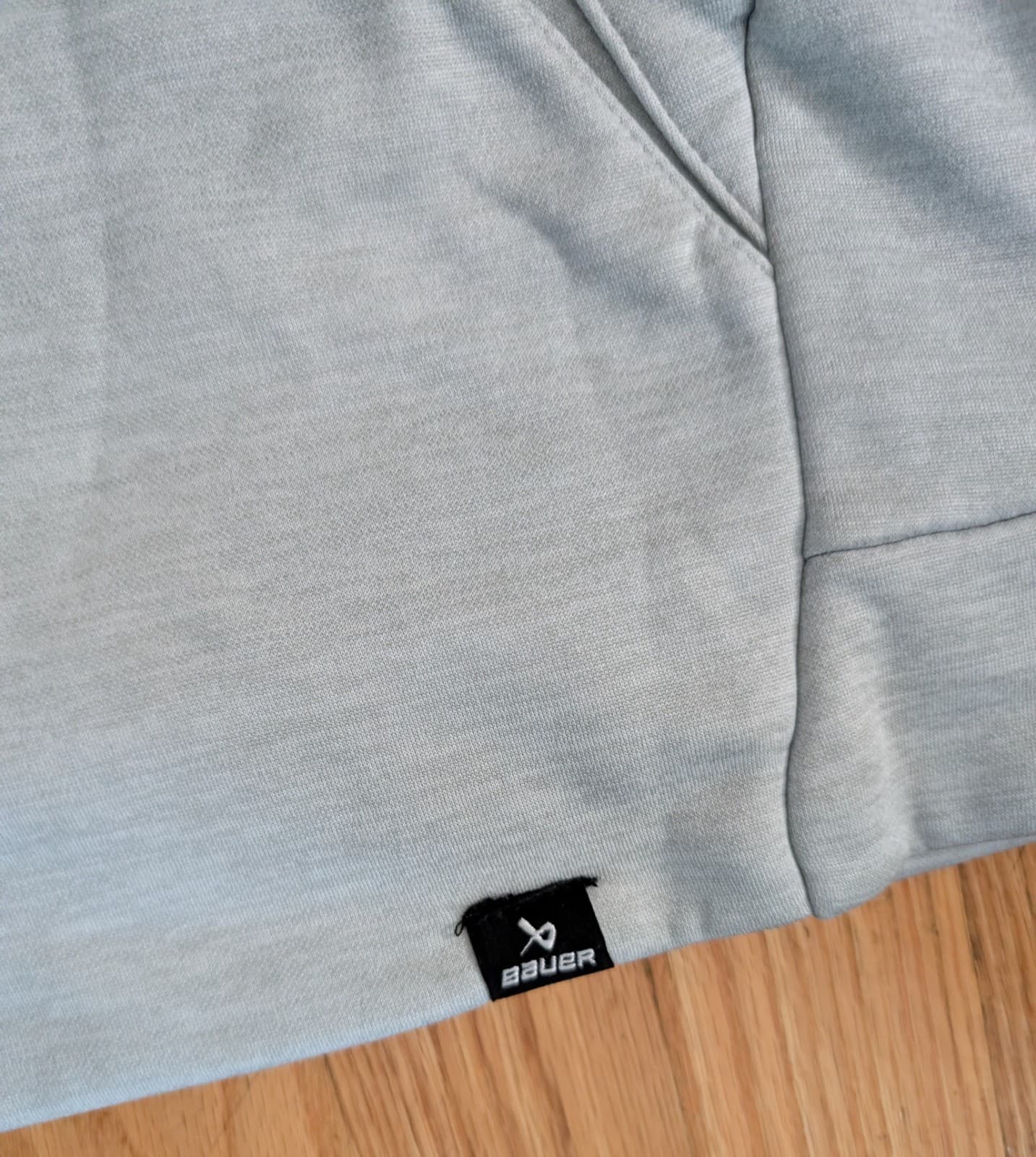 Bauer Adult Core Hoodie Lockup Grey Size Large Senior Mens Pullover Logo Hockey  5