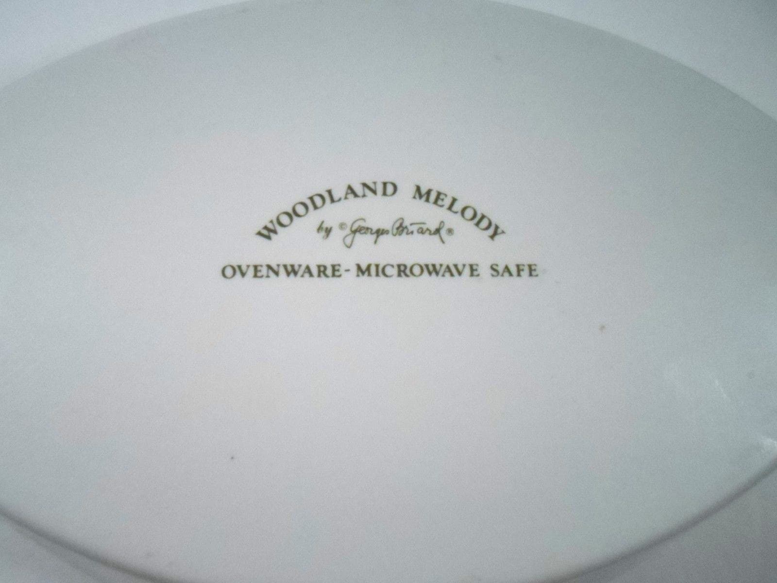 Georges Briard Woodland Melody Ceramic 12.5/8" x 7" Augratin Baking Dish  VTG. 5