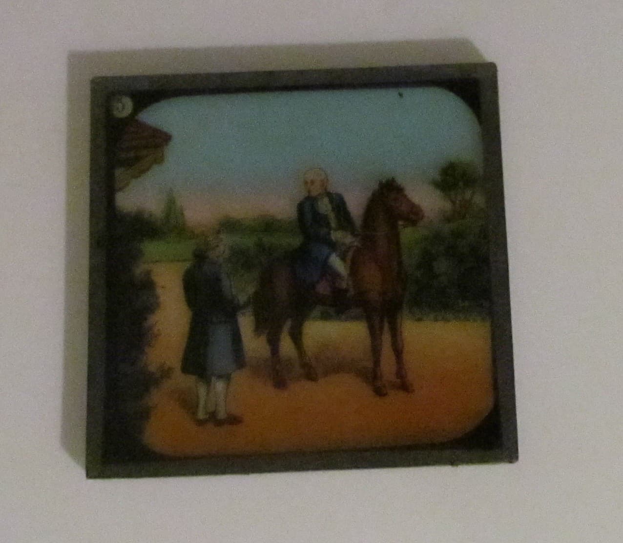 Glass Magic Lantern Slide TALE OF JOHN GILPIN NO5 C1890 VICTORIAN WILLIAM COWPER 2