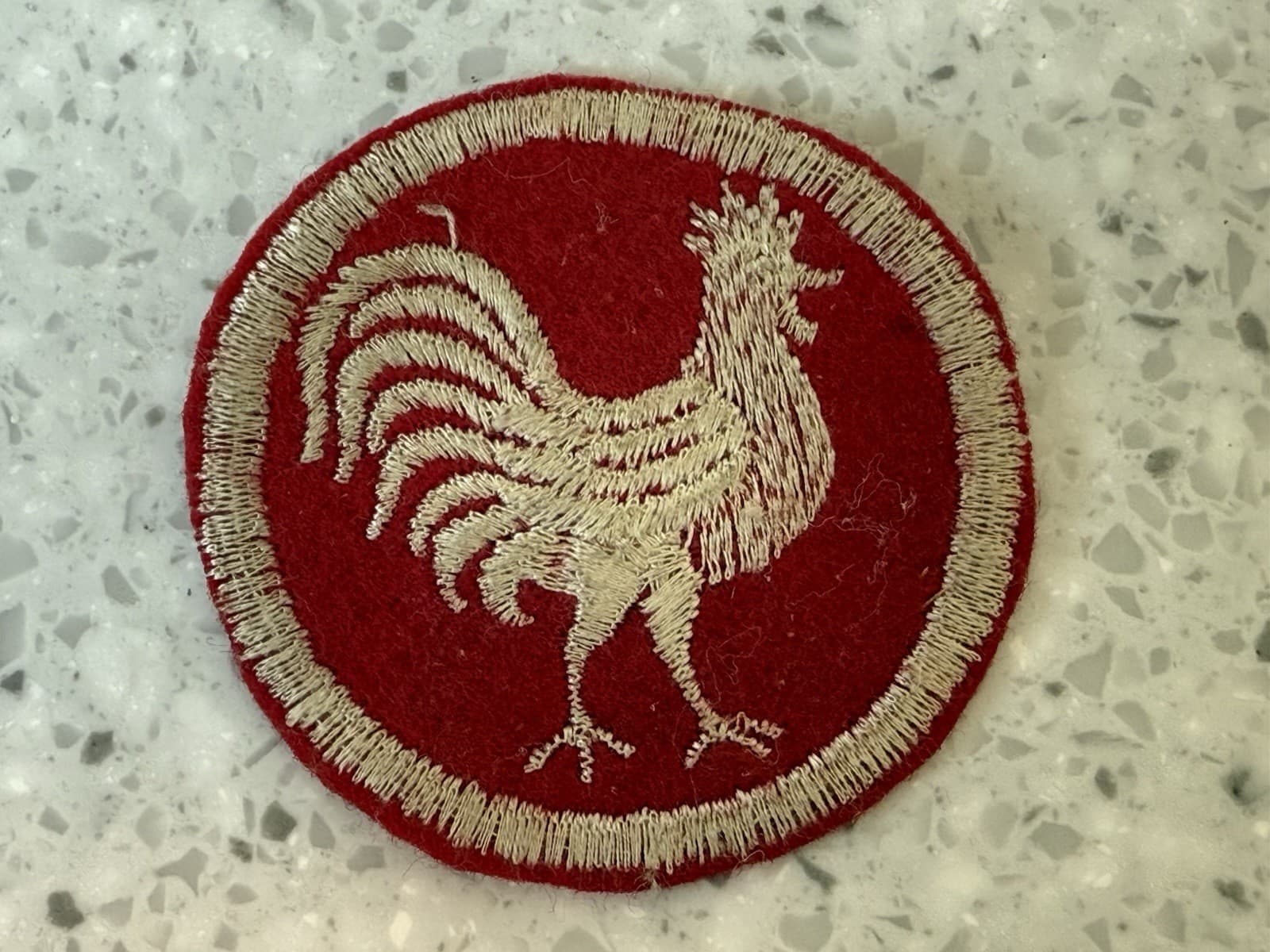 WWI USAAS Army Ambulance Service Rooster Patch - Very Rare 2