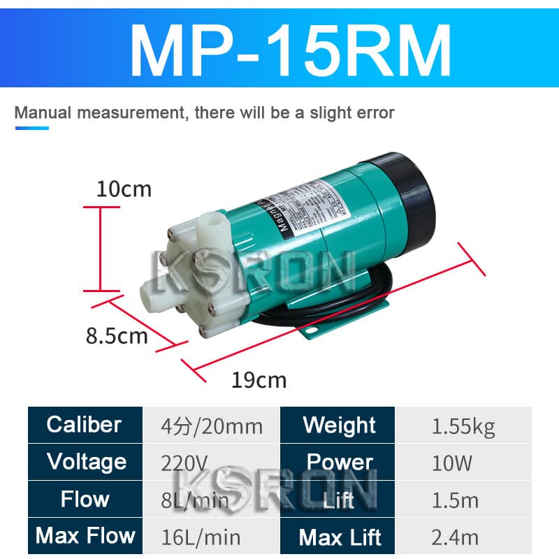 MP-15RM 220V Magnetic Drive Circulation Pump for Water Treatment/Food Industry 2