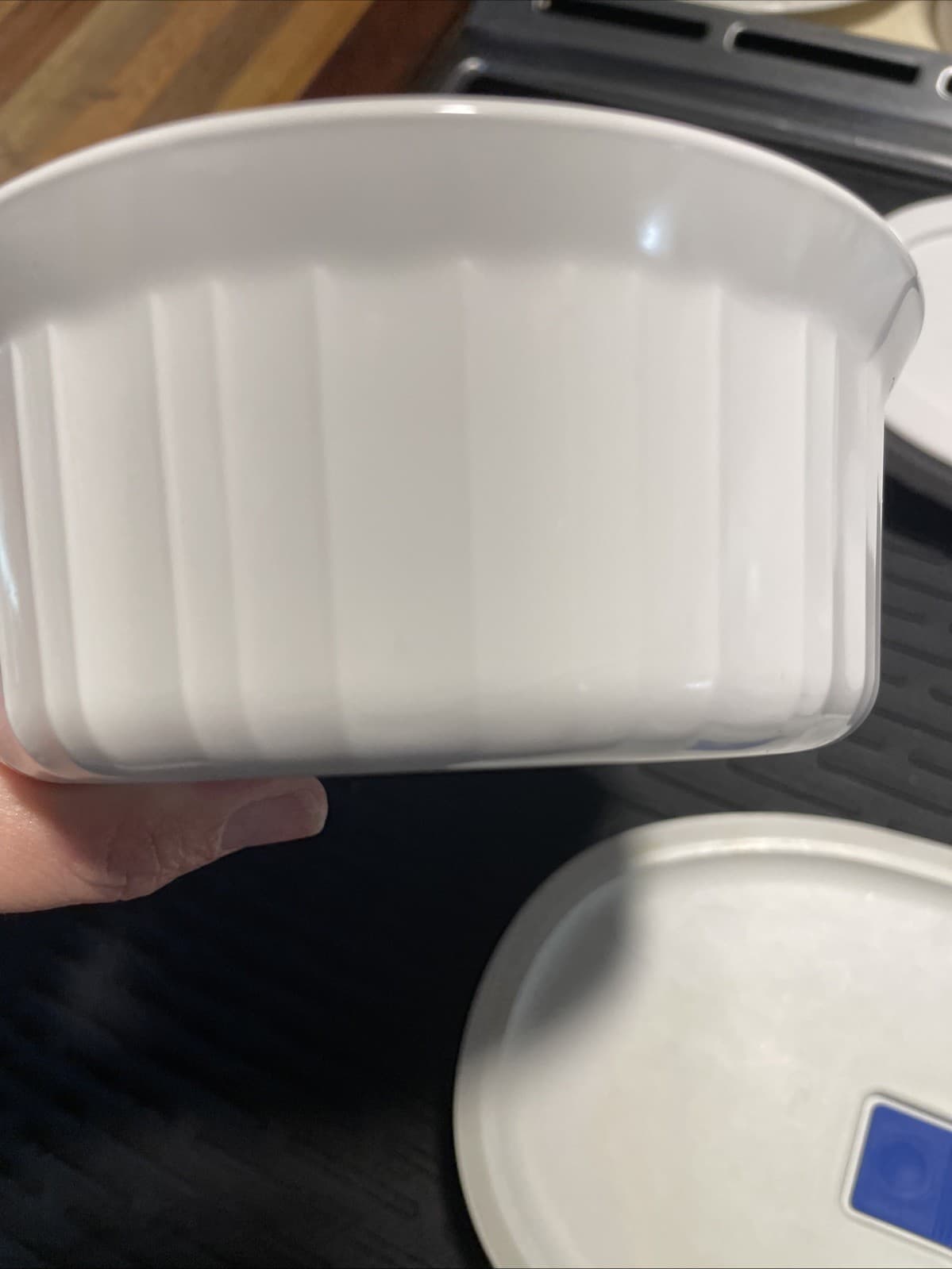 Lot Of 7 French White Corning Ware 3