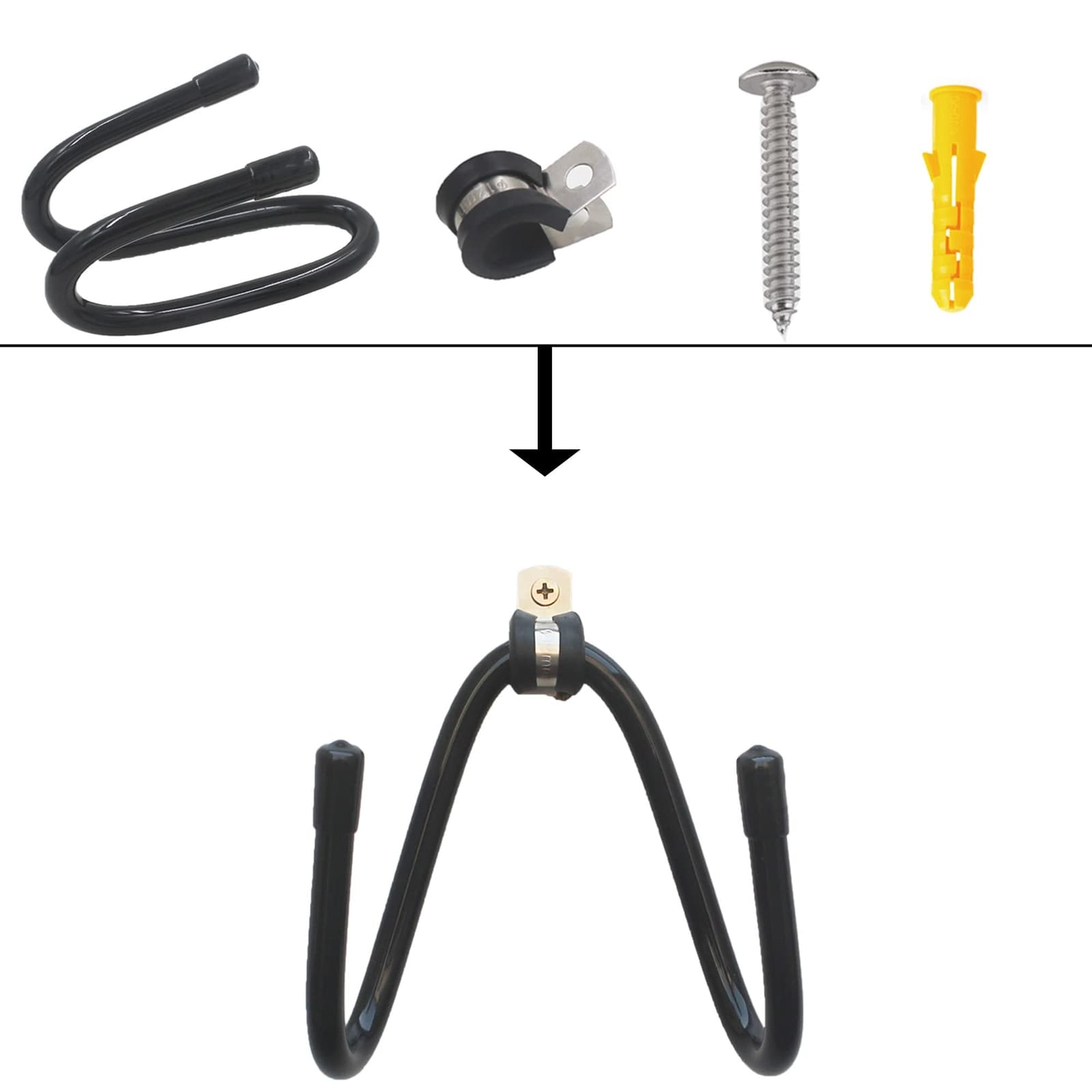 4 Pack Rolling Pin Holder Display Rack Storage for Kitchen Wall Hanging Rack 5