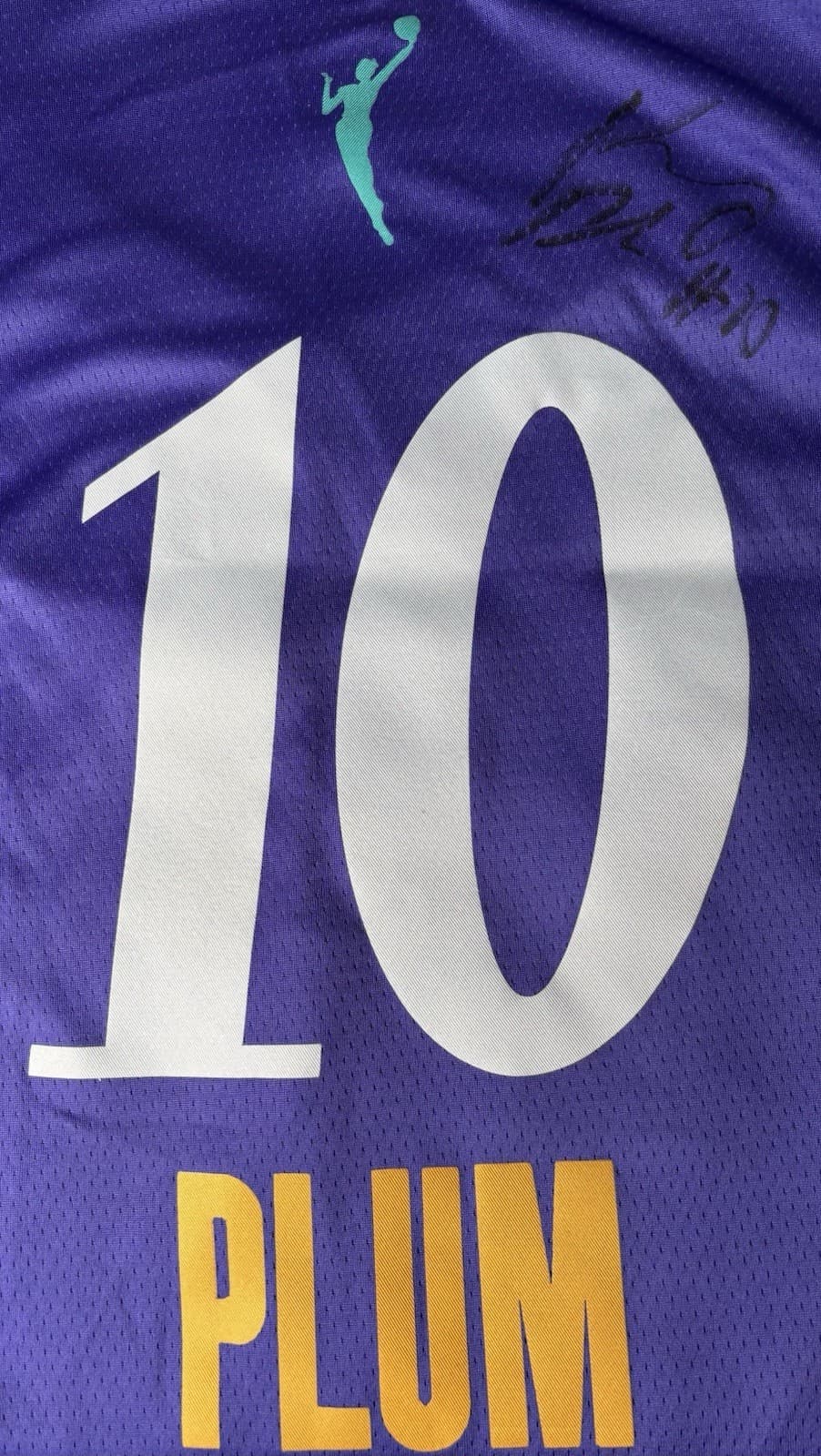 Kelsey Plum Signed Los Angeles Sparks WNBA Jersey BAS COA Beckett Autograph Aces 4