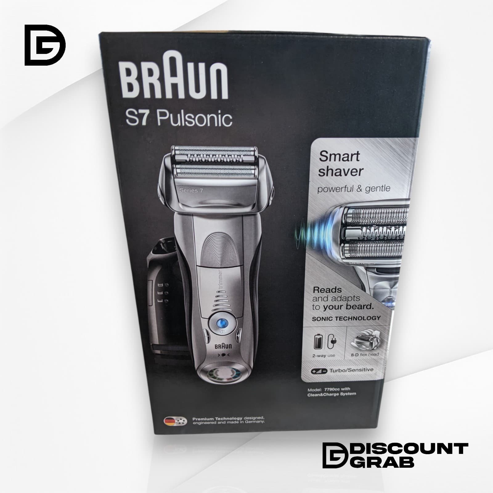 Braun Series 7 Pulsonic - (7790cc) - Smart Shaver w/ Clean & Charge Station