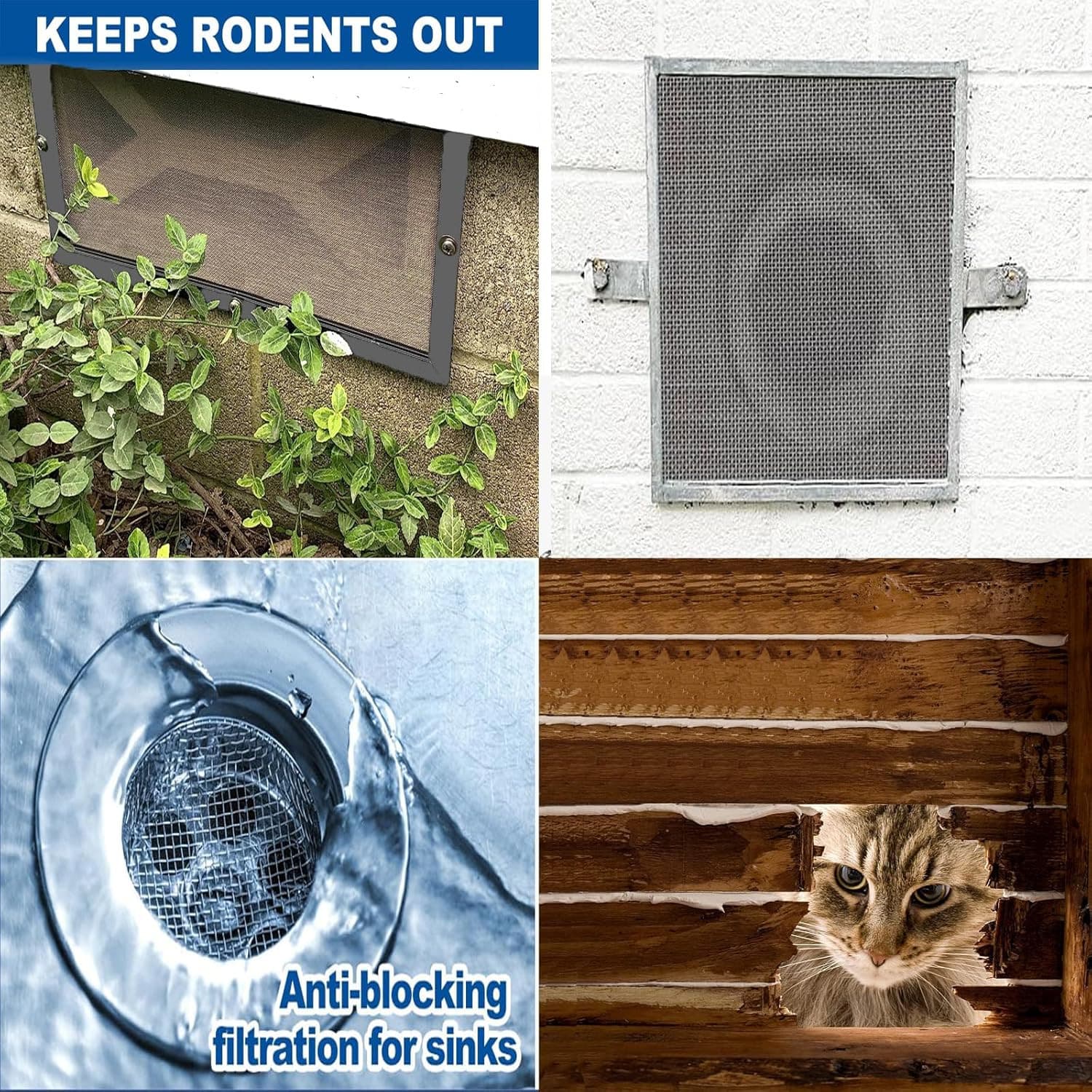 1 Roll Stainless Steel Wire Mesh 20 Mesh, Size 17.7“X47.2”(45X120Cm), 304 Wire M 5