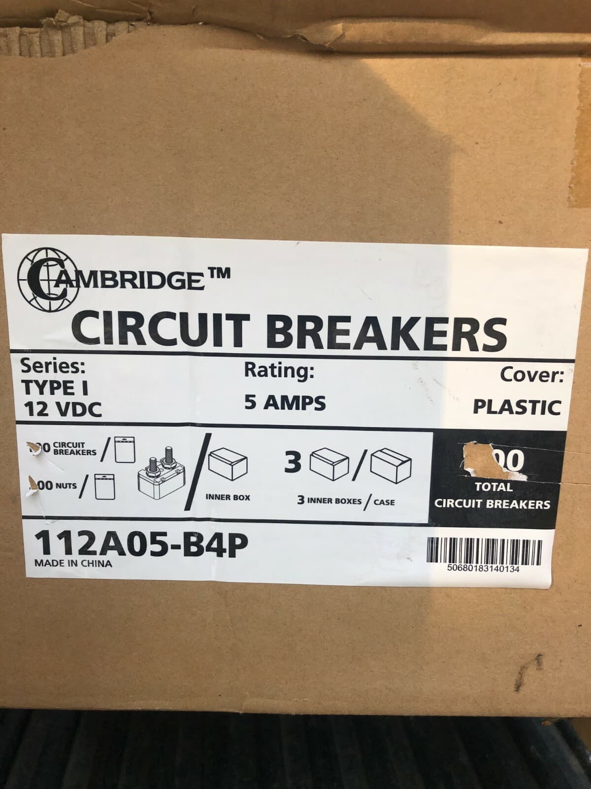 12 volt 5 Amp 22AH T1 CIRCUIT BREAKER fuse Auto reset RV Trailer Automotive new 5