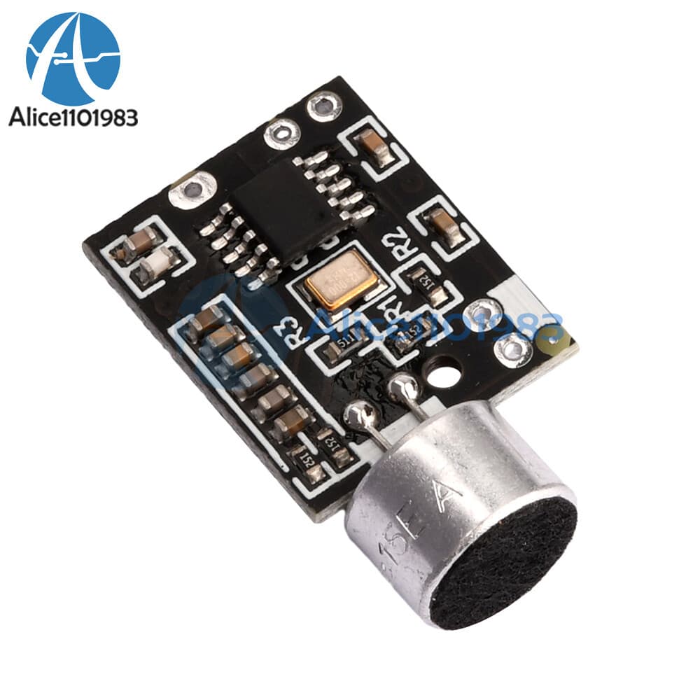 Wireless Microphone MIC FM 10dBm transmitter module support Dual-channel Stereo