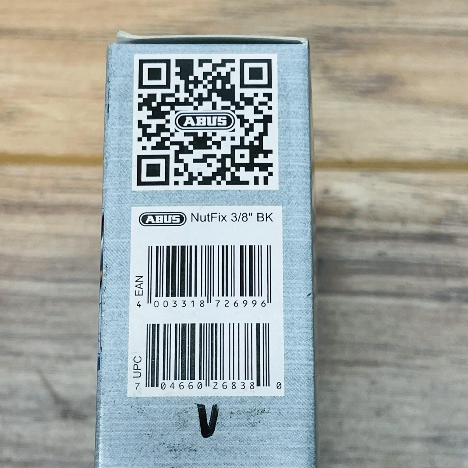 ABUS NutFix 3/8 Solid Axle Locking Nut SINGLE 3