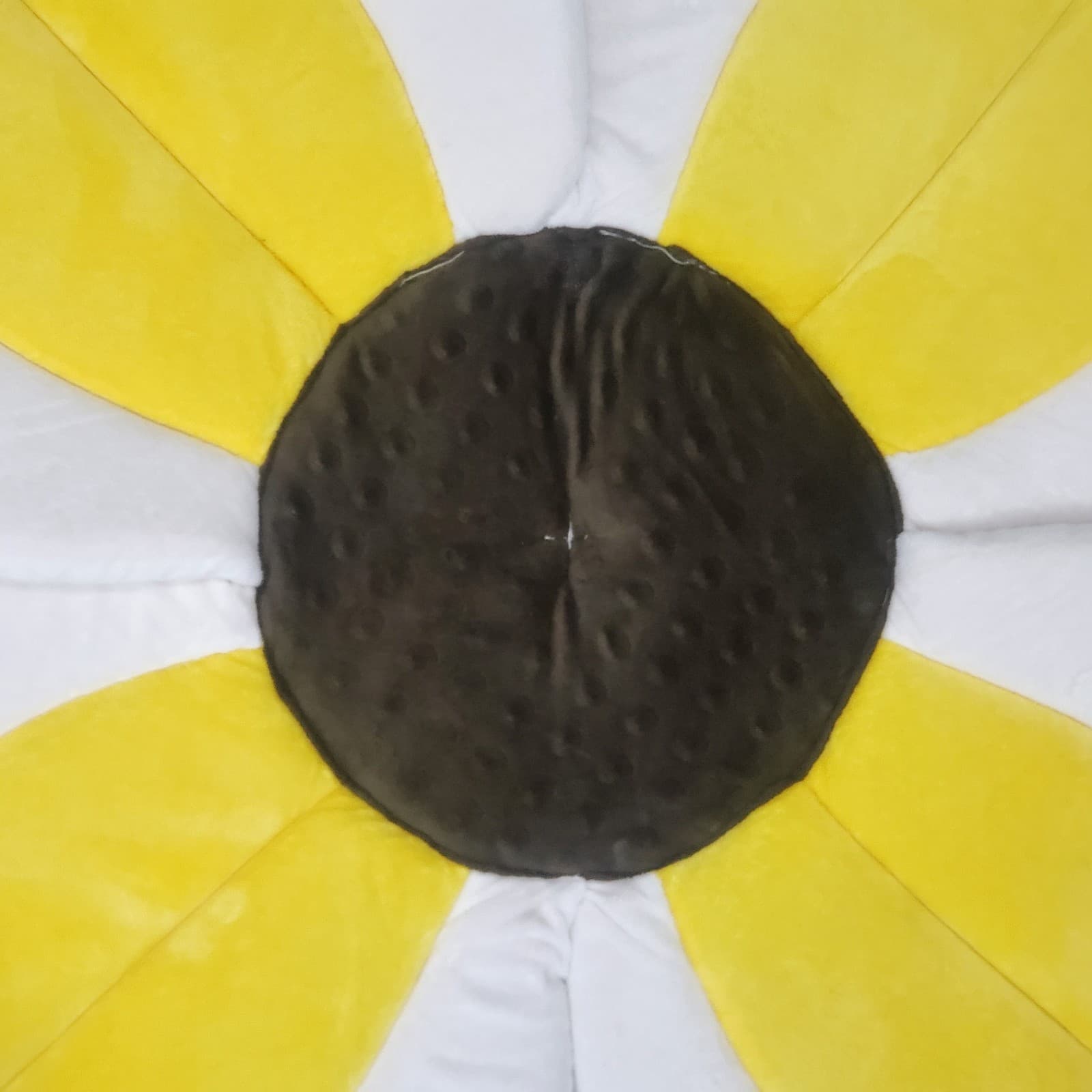 Blooming Bath Lotus Baby Bathing Mat Cushion Flower Yellow plush 26x26 6