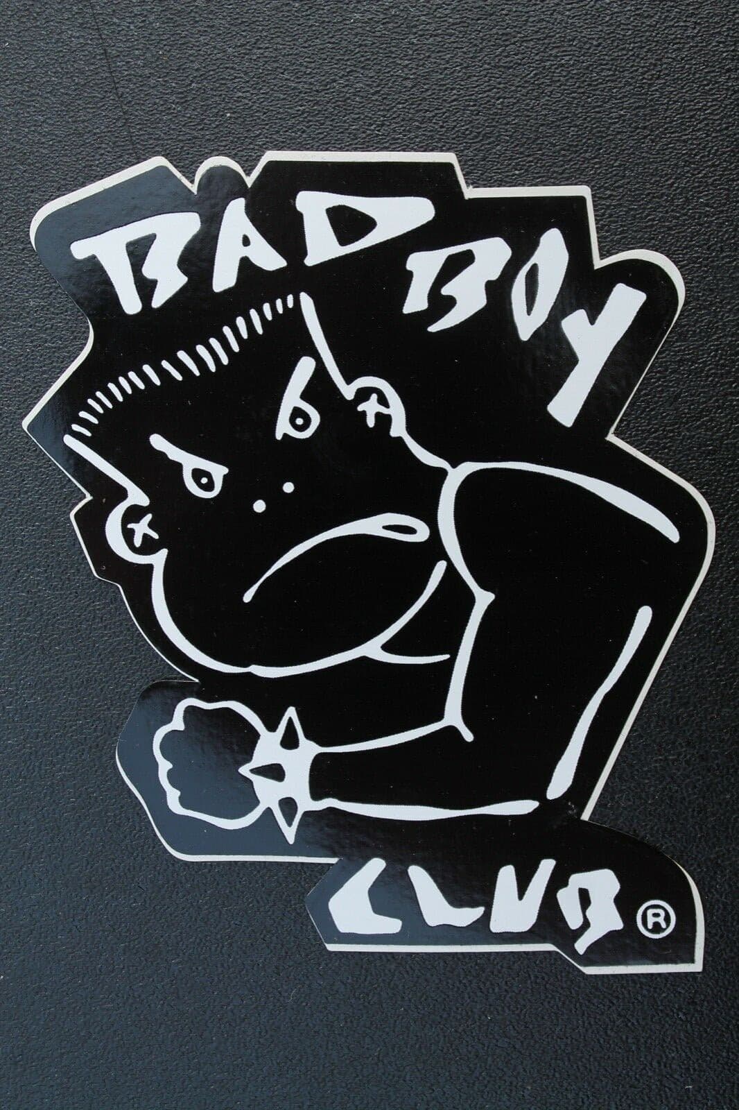 Bad Boy Club BBC Punk Rock Black White 80's Skateboards Vintage Surfing STICKER 6