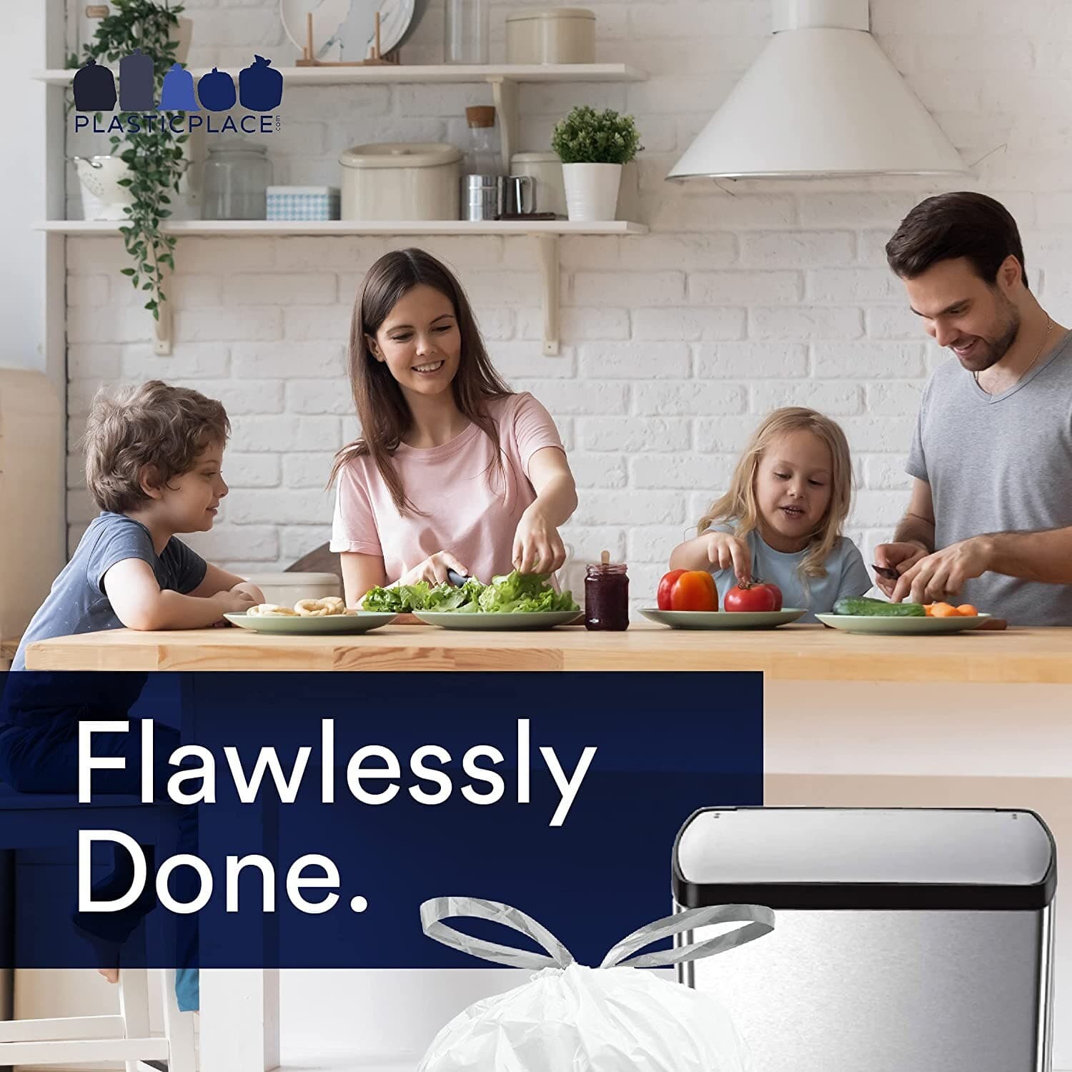 Plasticplace Custom Fit Trash Bags Compatible with simplehuman Code X, 100 Count 5