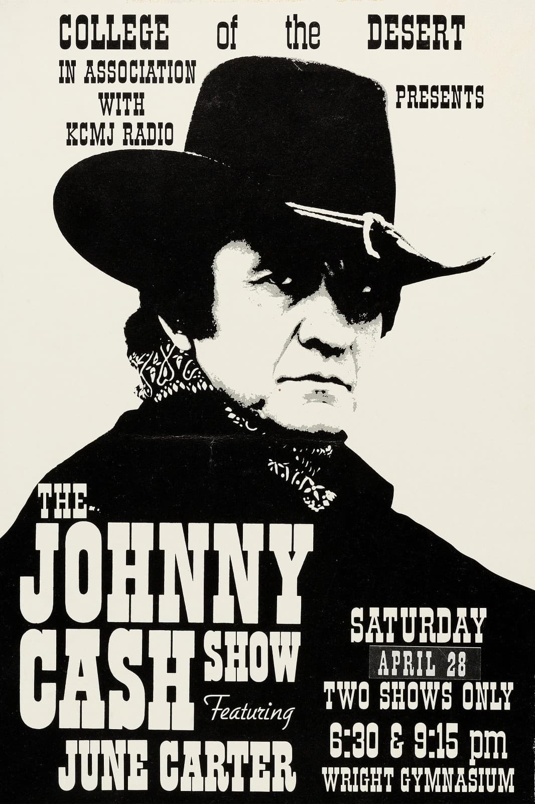 Johnny Cash Concert Poster Print 12"x18" Free shipping