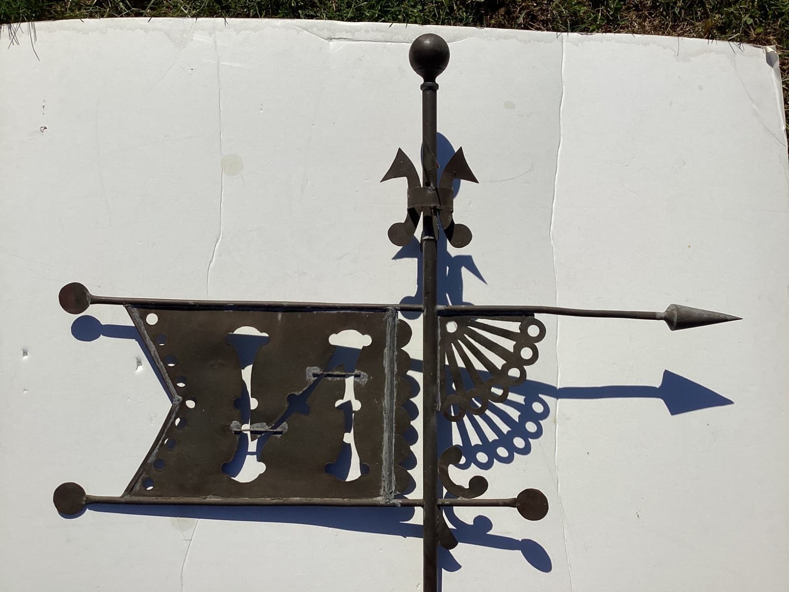 Antique Weather Vane In The Manner of J.W. Fiske, Bannerette Design 6