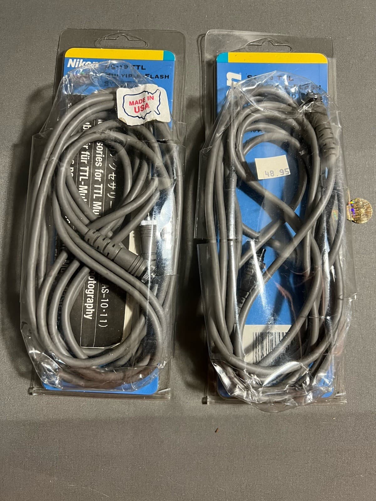 (2) Nikon SC-19 TTL Multi Flash Sync Cords 10 Foot