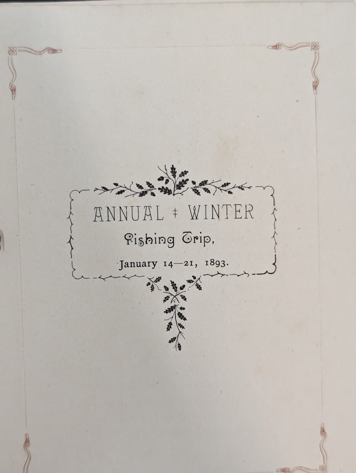 Antique 1893 Camp Millstone Ellerbe North Carolina Fishing Trip Souvenir Booklet 3