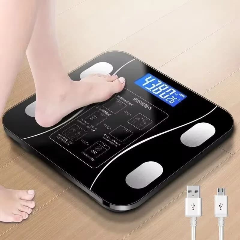 Digital Body Weight Scale with Backlit Display High Precision Bluetooth FatScale 5