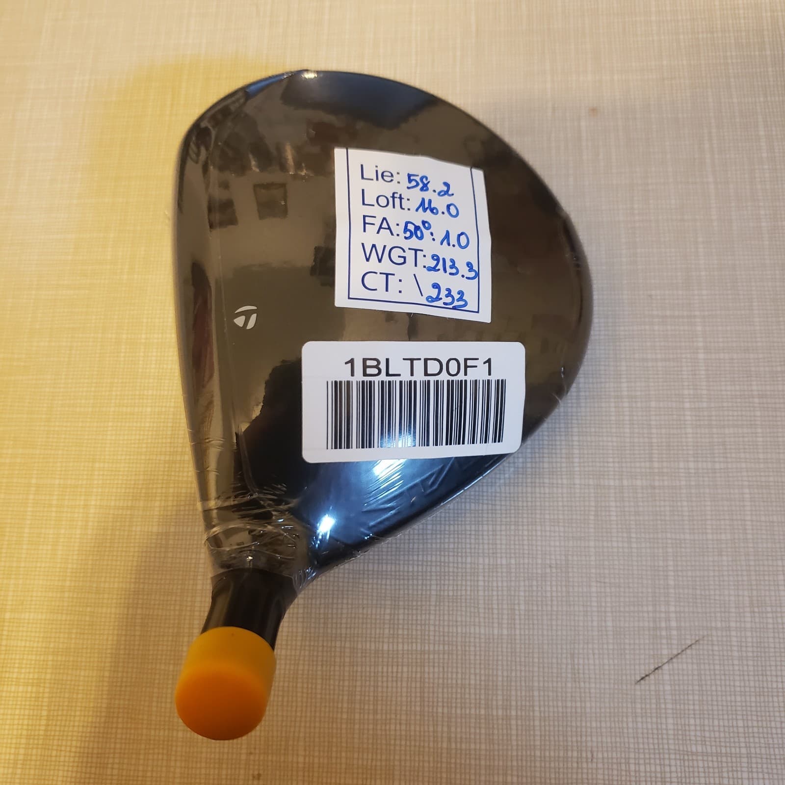 TaylorMade RH STEALTH 15° 3 wood TOUR ISSUE 1BLTD0F1 head only  New CT:233