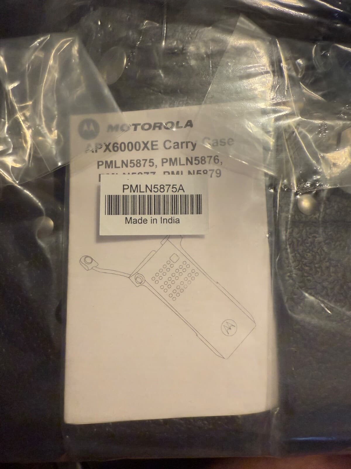 Motorola APX6000XE Leather Carry Case with 2.75" Swivel Belt Loop PMLN5875A 4