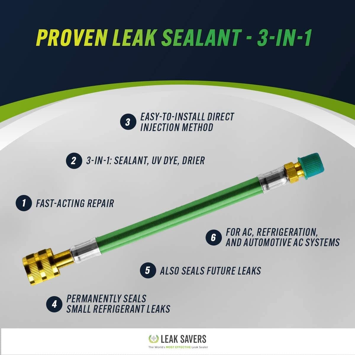 Leak Saver Direct Inject ULTIMATE for AC, Refrigeration, and Automotive Systems 6