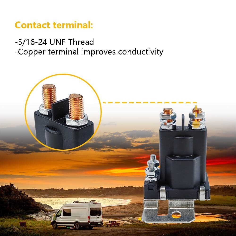 80 Amp Battery Isolator Relay 12V Continuous Duty Solenoid Relay High Current St 4