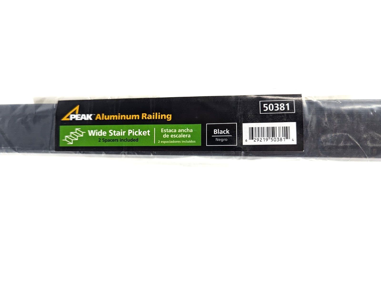 Peak Aluminum Railing - Wide Stair Picket - 2 Spacers Included - 50381 - NEW 2