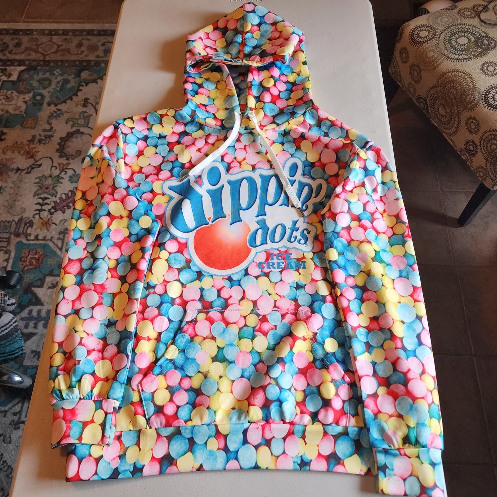 Retro Dippin' Dots Logo Graphic Hoodie - Ice Cream Lovers Youth's Hoodie