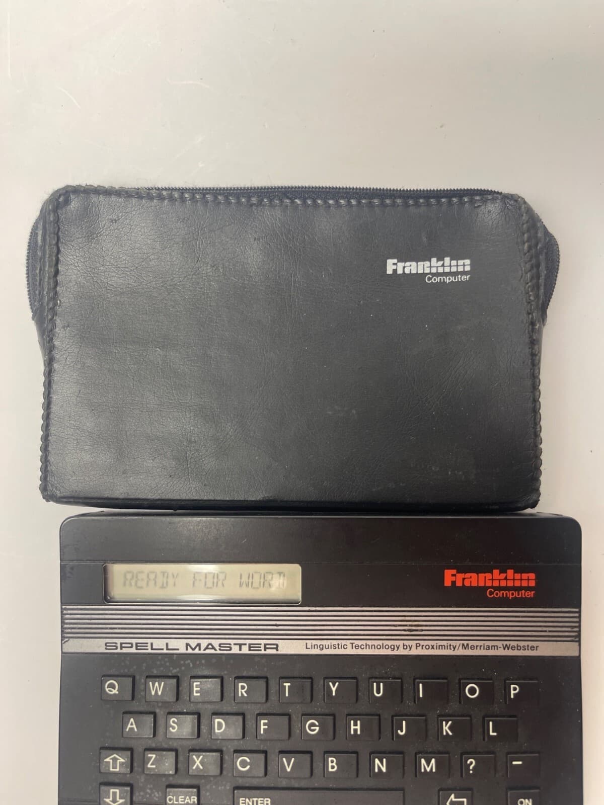 VTG Franklin Computer SA-103 Spellmaster Electronic Dictionary & Case Works 5