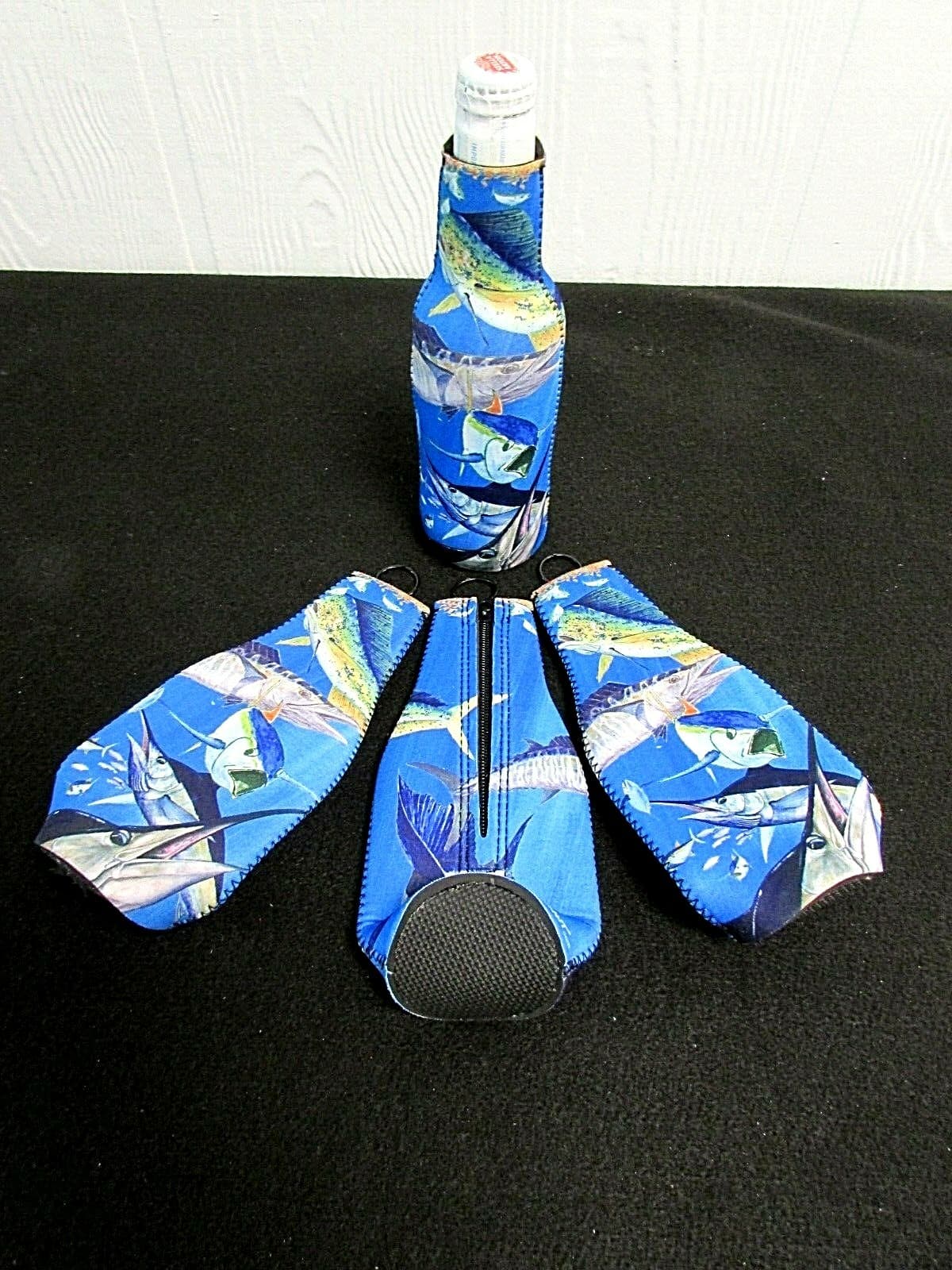 MARLIN TUNA WAHOO DOLPHIN Long Neck Bottle Holder Insulator Koozie Gamefish G6 2