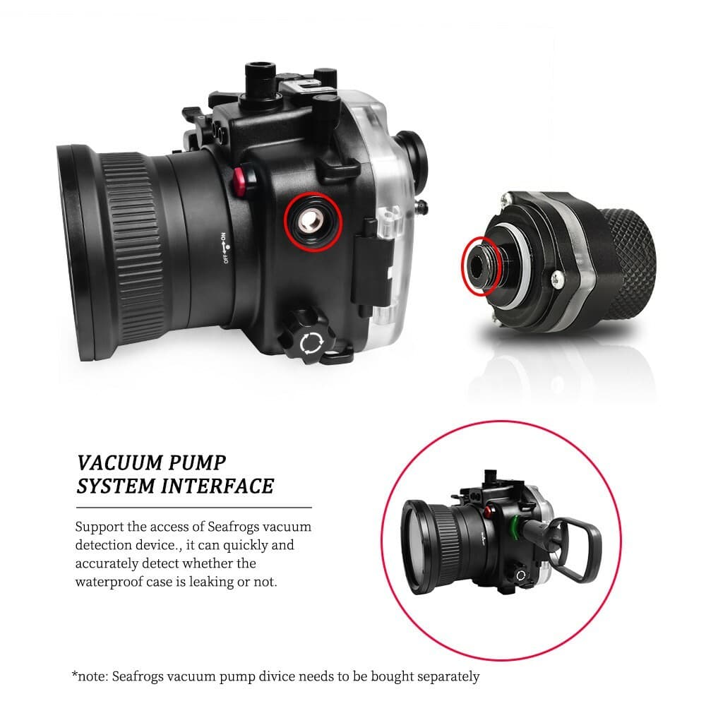Seafrogs 40M/130FT Underwater Camera Housing For Sony A1 With Standard Port 4
