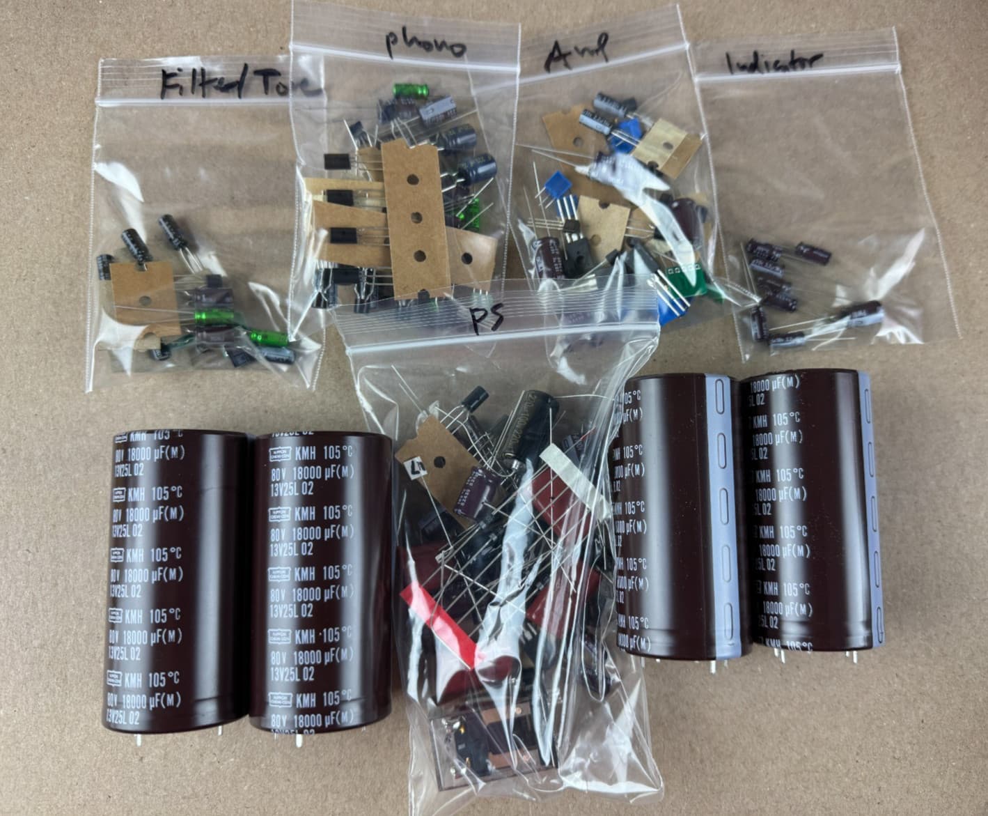 Pioneer SA-9800 Complete Rebuild Kit High-Quality Amplifier Recap Transistors