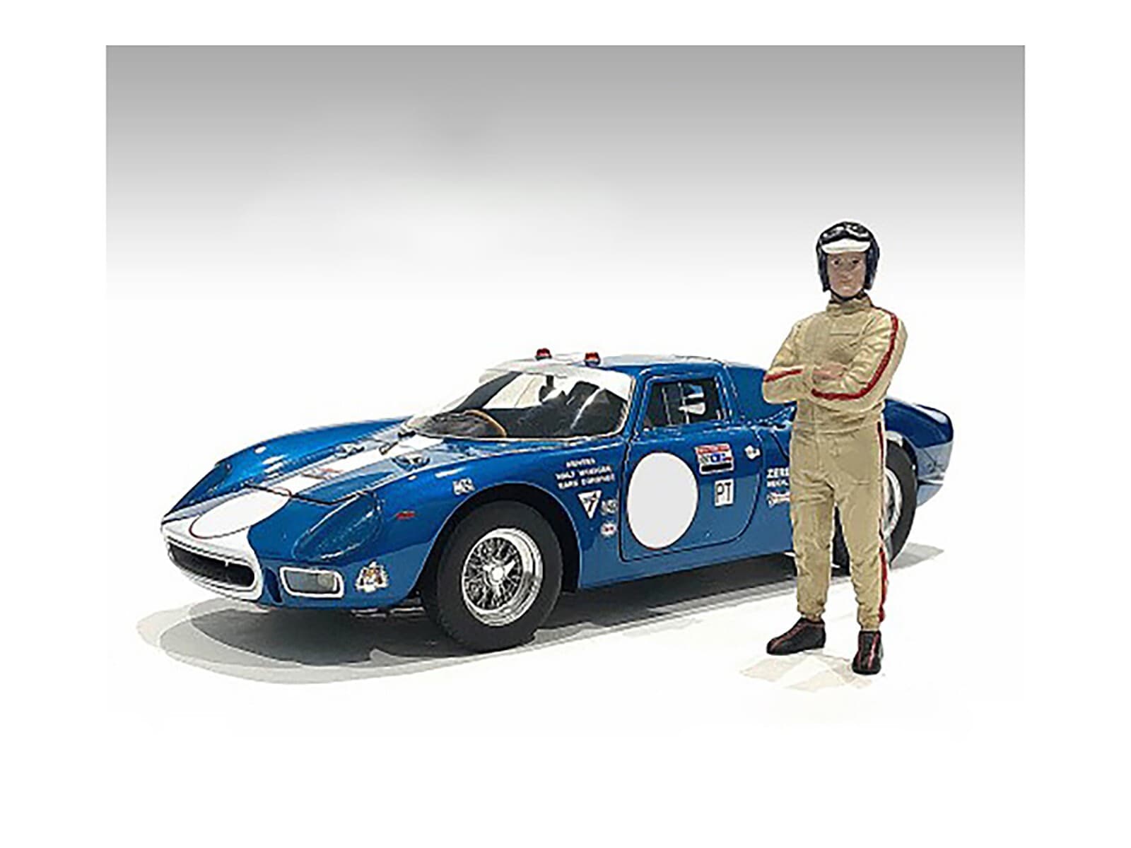 "RACING LEGENDS" 60'S SET OF 2 DIECAST FIGURES FOR 1/43 AMERICAN DIORAMA 76448 2