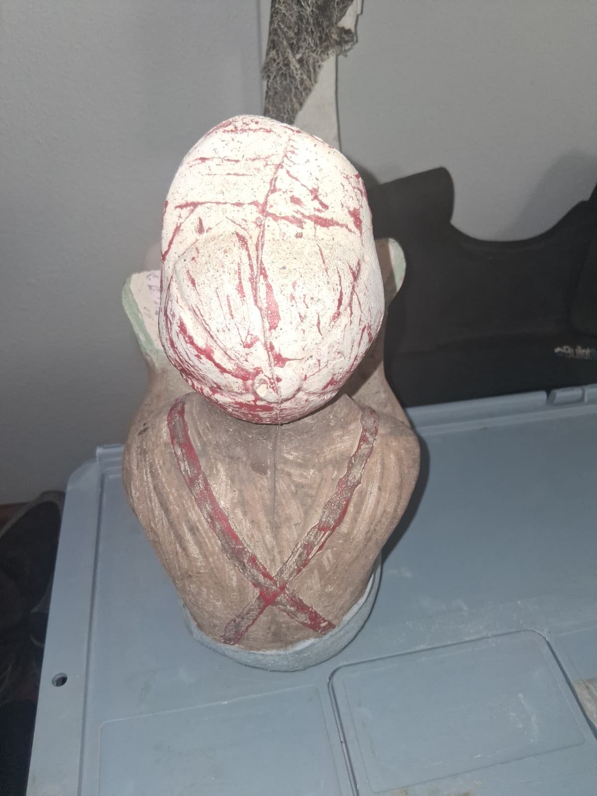 Vintage 1955 Concrete Watermelon Boy Statue Original  4