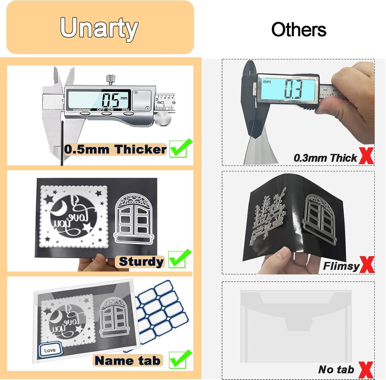 40 Pcs Die Storage Pockets and Magnet, 0.5Mm Thickness Magnetic Sheets for Die S 2